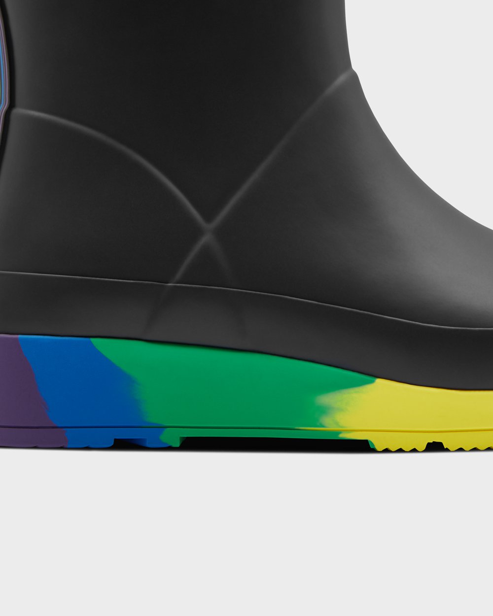 Womens Play Boots - Hunter Original Pride Flatform Rain (28BSZFQPU) - Black